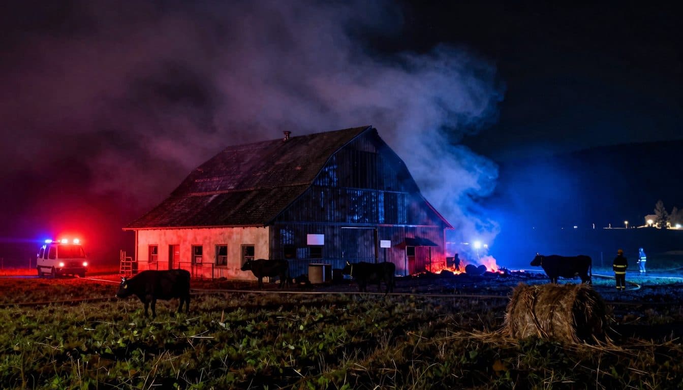 Barn burns down in Carinthia: Two calves die in the flames