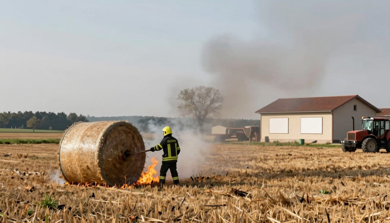 Series of machinery and field fires in the Waldviertel: 18 fire departments prevent worse