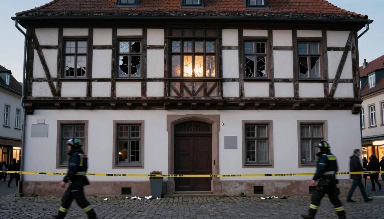 Morning ticker from Hesse: explosion at Michelstadt town hall, arrested fraud suspect, and a 1,100-ton bridge shift