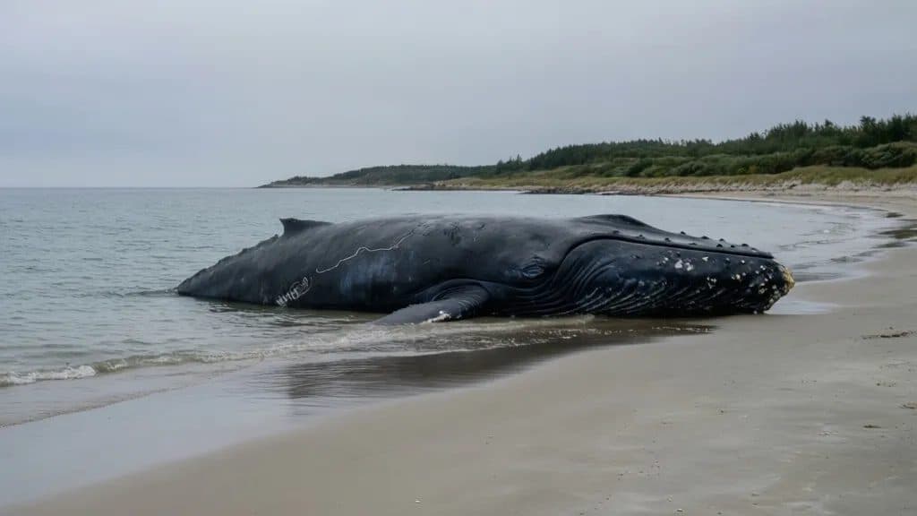 Stranded Whale Near Poel to Be Moved by Sunday at Earliest
