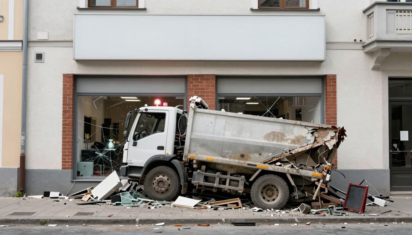 Truck crashes into hair salon in eastern Styria: Owner dies, two customers seriously injured