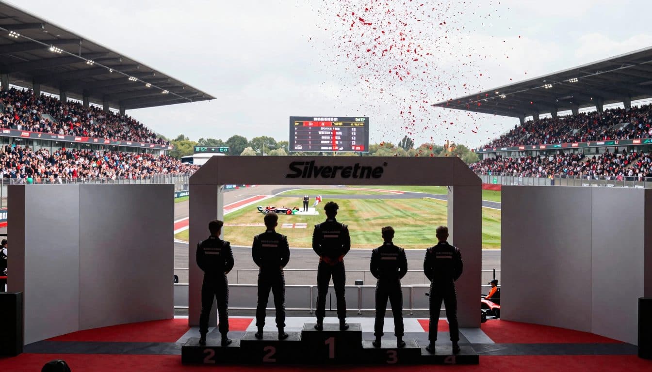 Leclerc celebrates first Silverstone victory for Ferrari, delivering historic milestone win