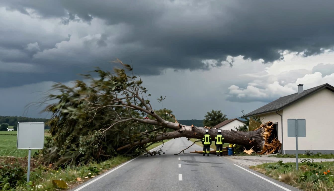 Gusts of up to 100 km/h trigger around 150 firefighter operations in Upper Austria