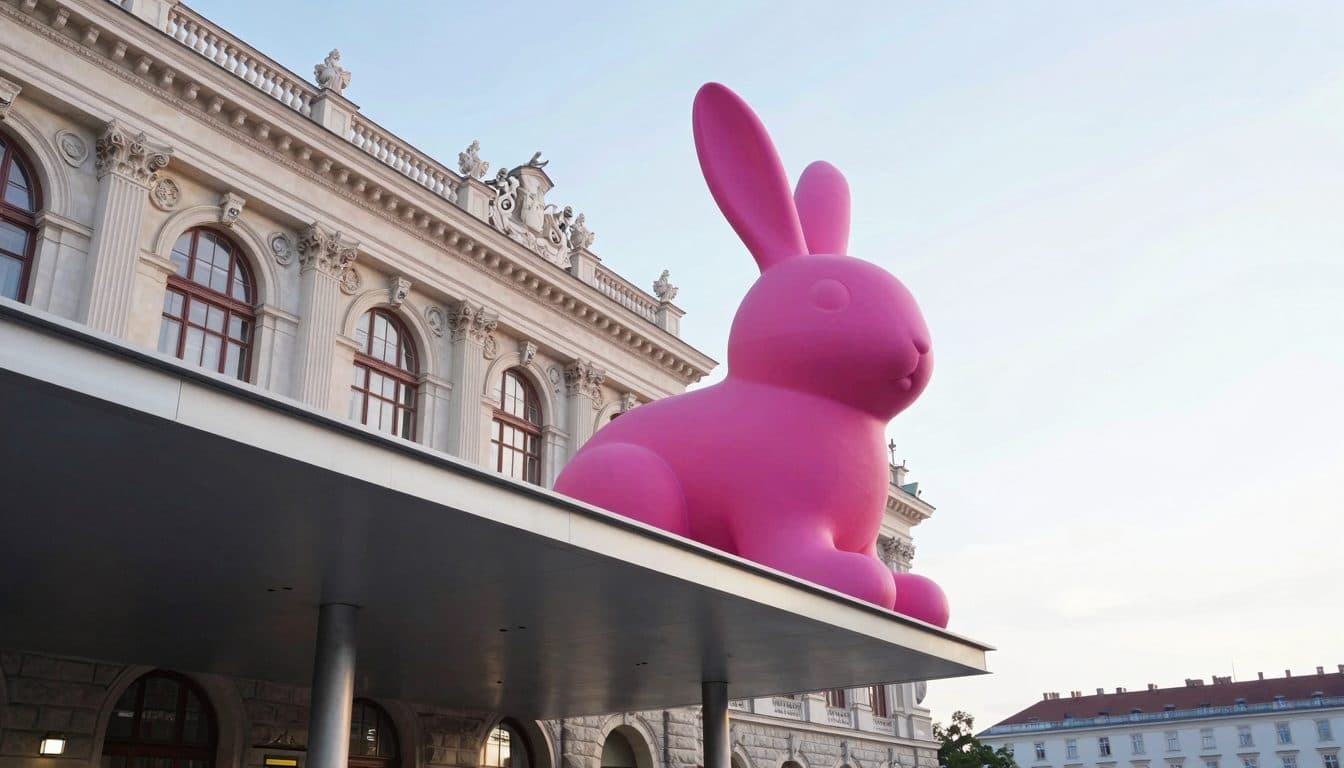 Giant Hare on the Albertina Roof Kicks Off Anniversary Week for 250th Birthday