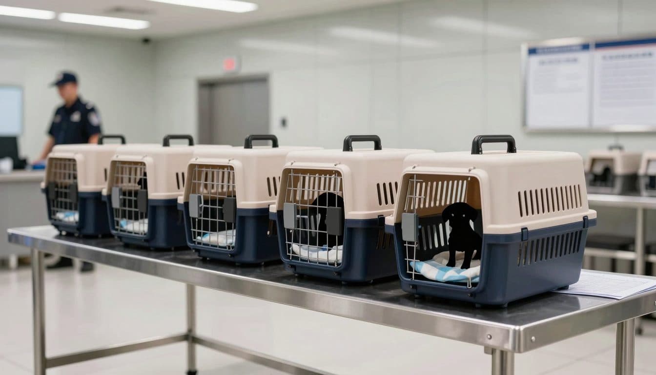 Customs at Vienna Airport Stop Smuggling of Five Puppies from China
