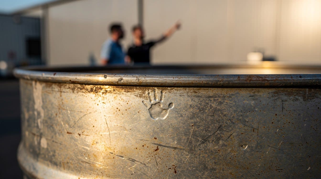 Three-year-old from Metzingen climbs into empty juice barrel and is discovered by neighbors