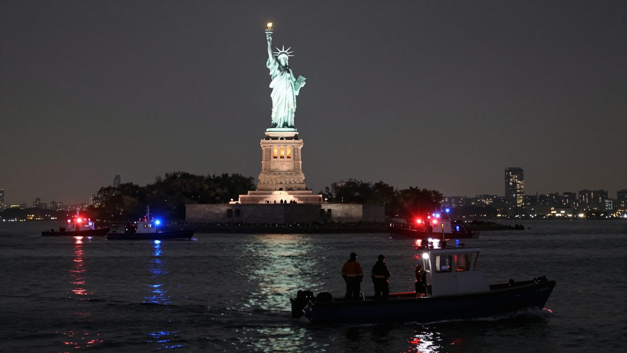 Two Dead in Boat Accident Near the Statue of Liberty in New York