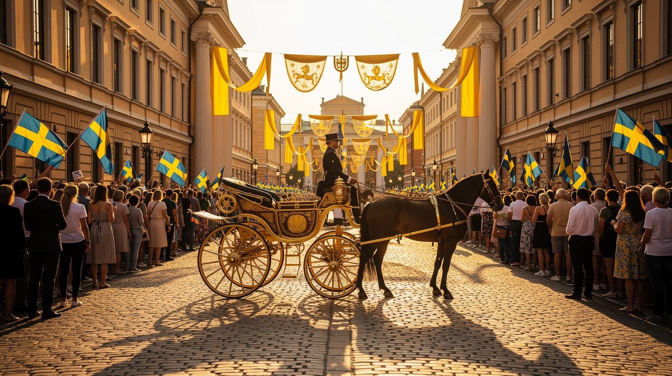 King Carl XVI Gustaf and Queen Silvia Celebrate Golden Wedding Anniversary with Carriage Ride Through Stockholm