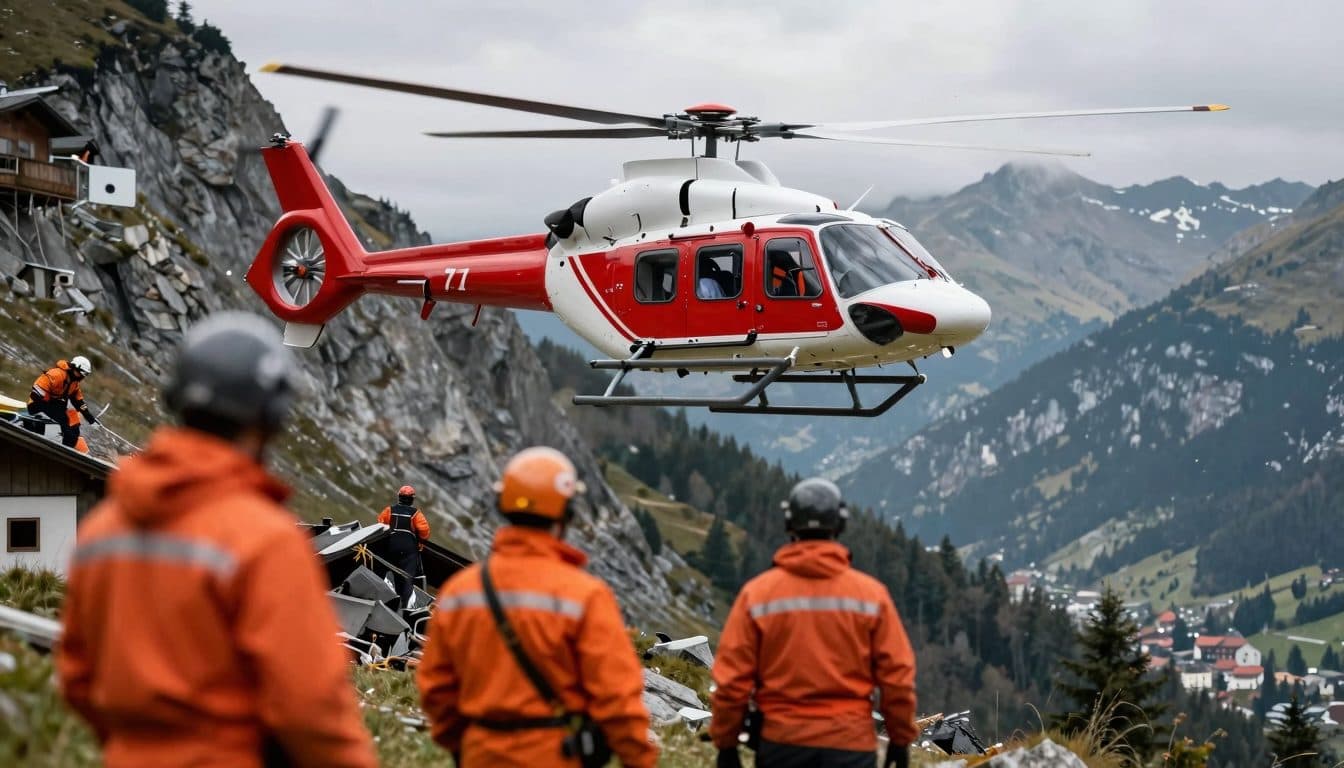 Four-year-old falls down ten-metre steep slope in Lower Austria and is airlifted to hospital by helicopter