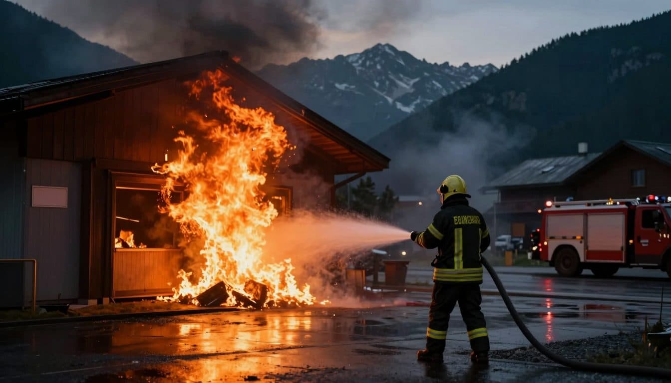 Major Fire in Matrei in Osttirol: 170 Firefighters Deployed