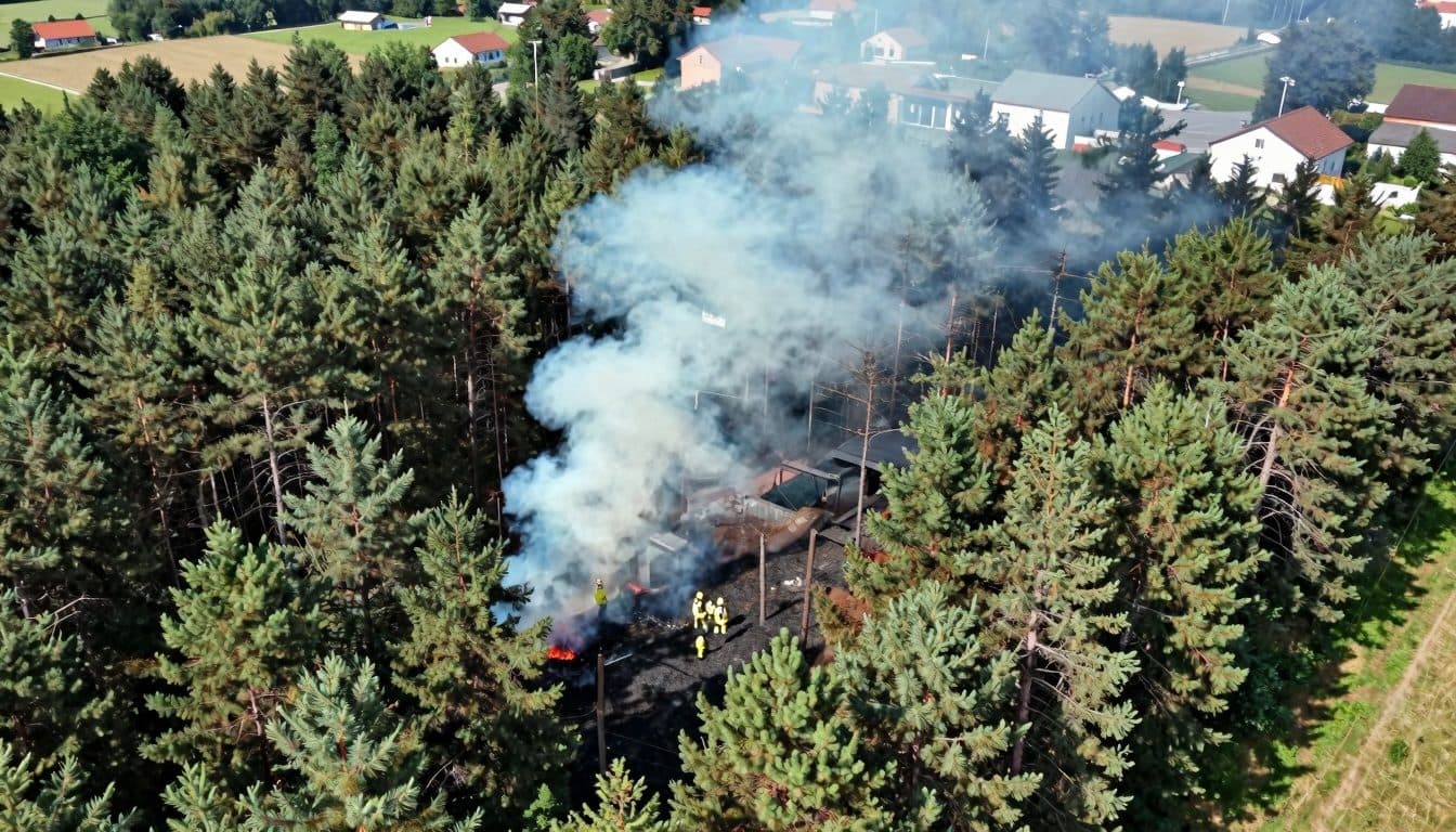 Forest Fire in the Föhrenwald: Around 30 Fire Departments Deployed