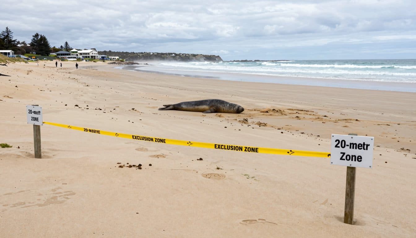 Tasmanian officials ask fans to back off from Neil, the elephant seal who keeps flattening their town