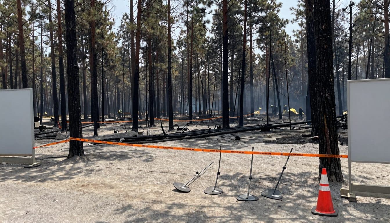 Forest Fire in Föhrenwald: Affected Party Criticizes Authorities Over Costs for Ordnance Survey