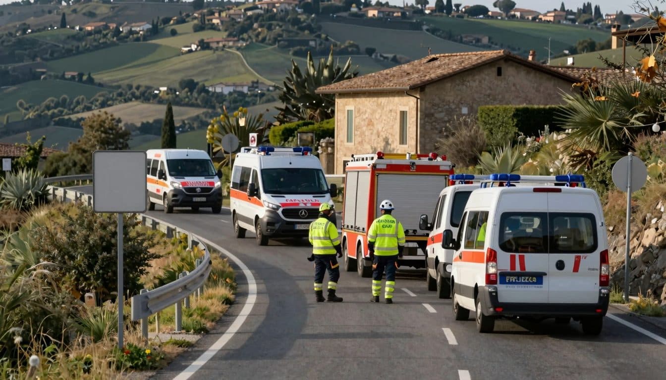 Bus Accident in Central Italy: 6 Dead and 27 Injured Near Rieti