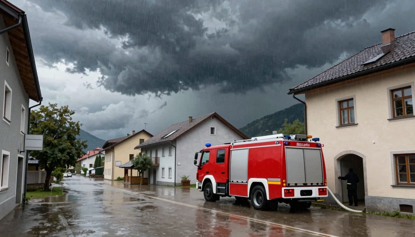 Numerous Storm Operations in Parts of Austria – Firefighters Deployed to Floods