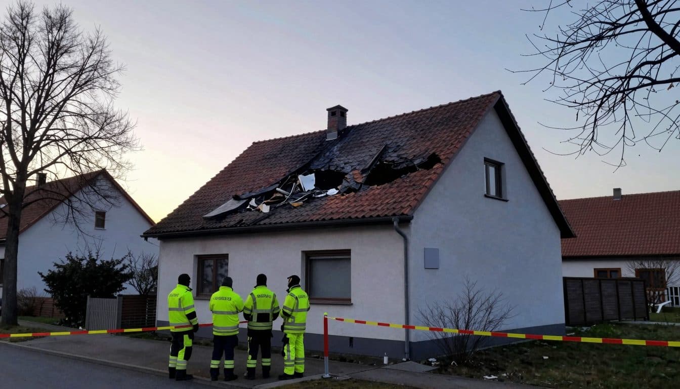 Small plane crashes into residential house in Ganderkesee – both occupants dead