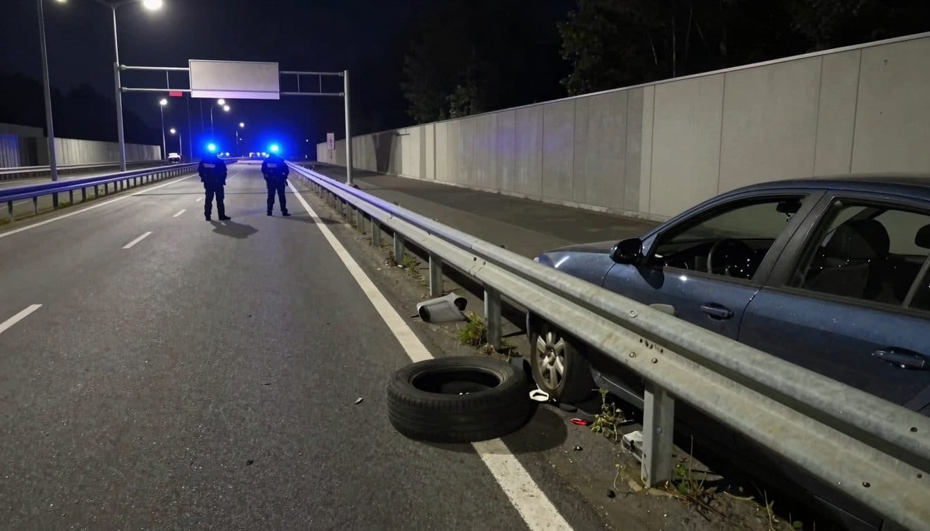 Twelve-year-old drives onto the A1 without authorization at night and causes an accident