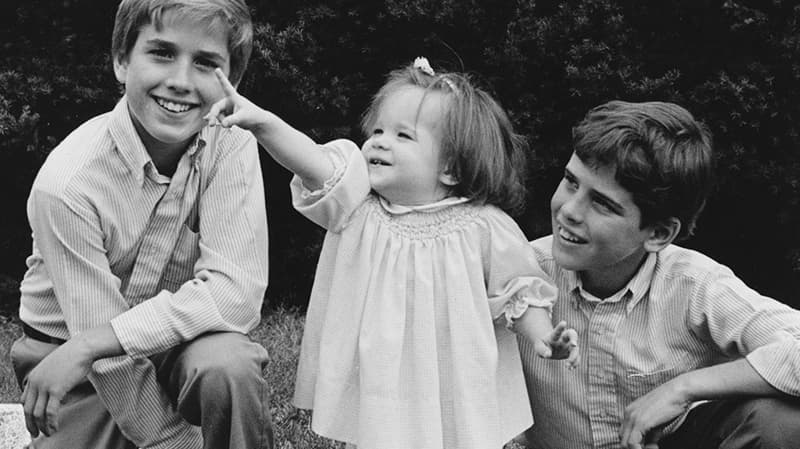 A young Beau Ashley and Hunter Biden