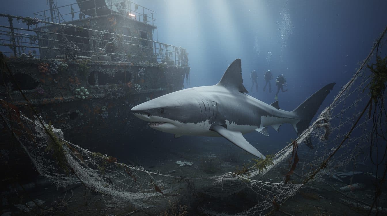 First-ever footage of adult great white shark captured in the Mediterranean
