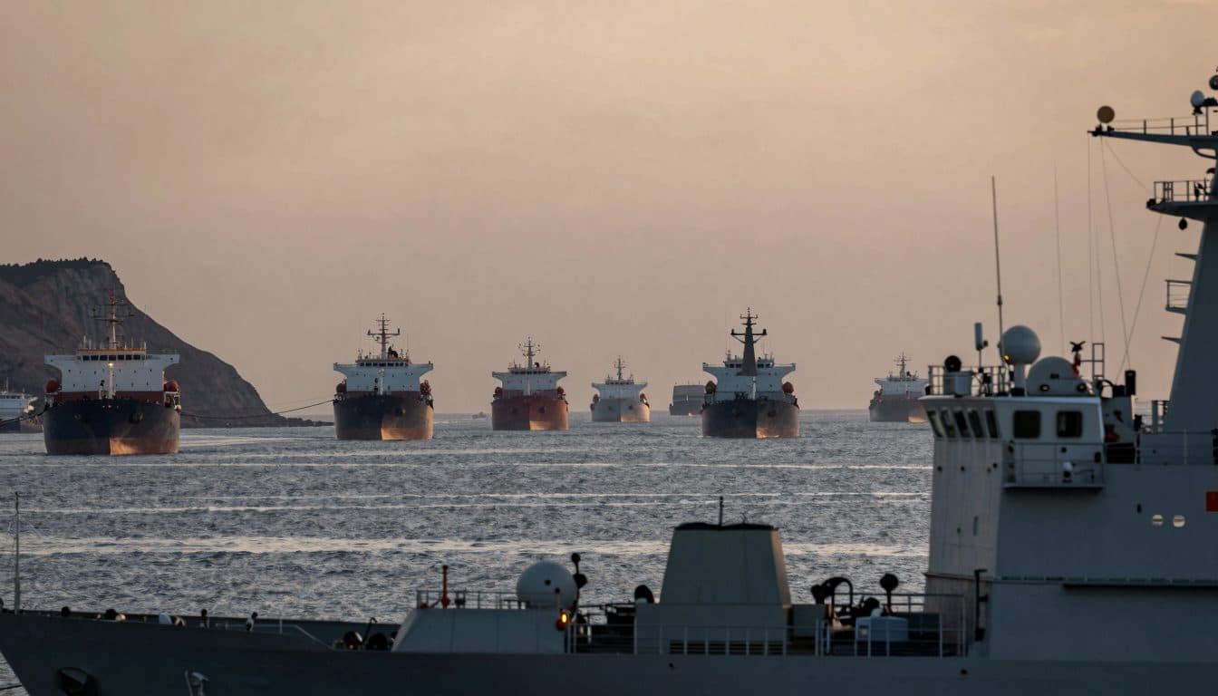 US announces naval blockade against Iranian ports and demands 20 percent levy on cargoes through the Strait of Hormuz