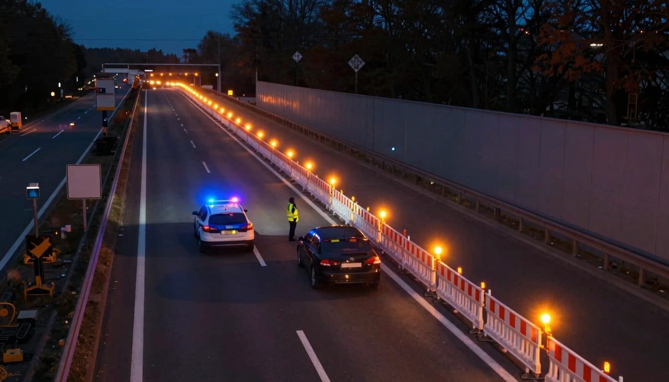 Drunk driver races at 160 km/h through A12 construction site and loses license and car
