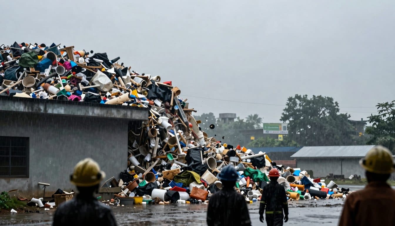 Collapse of garbage mound in western India claims nine lives – 14 survivors rescued
