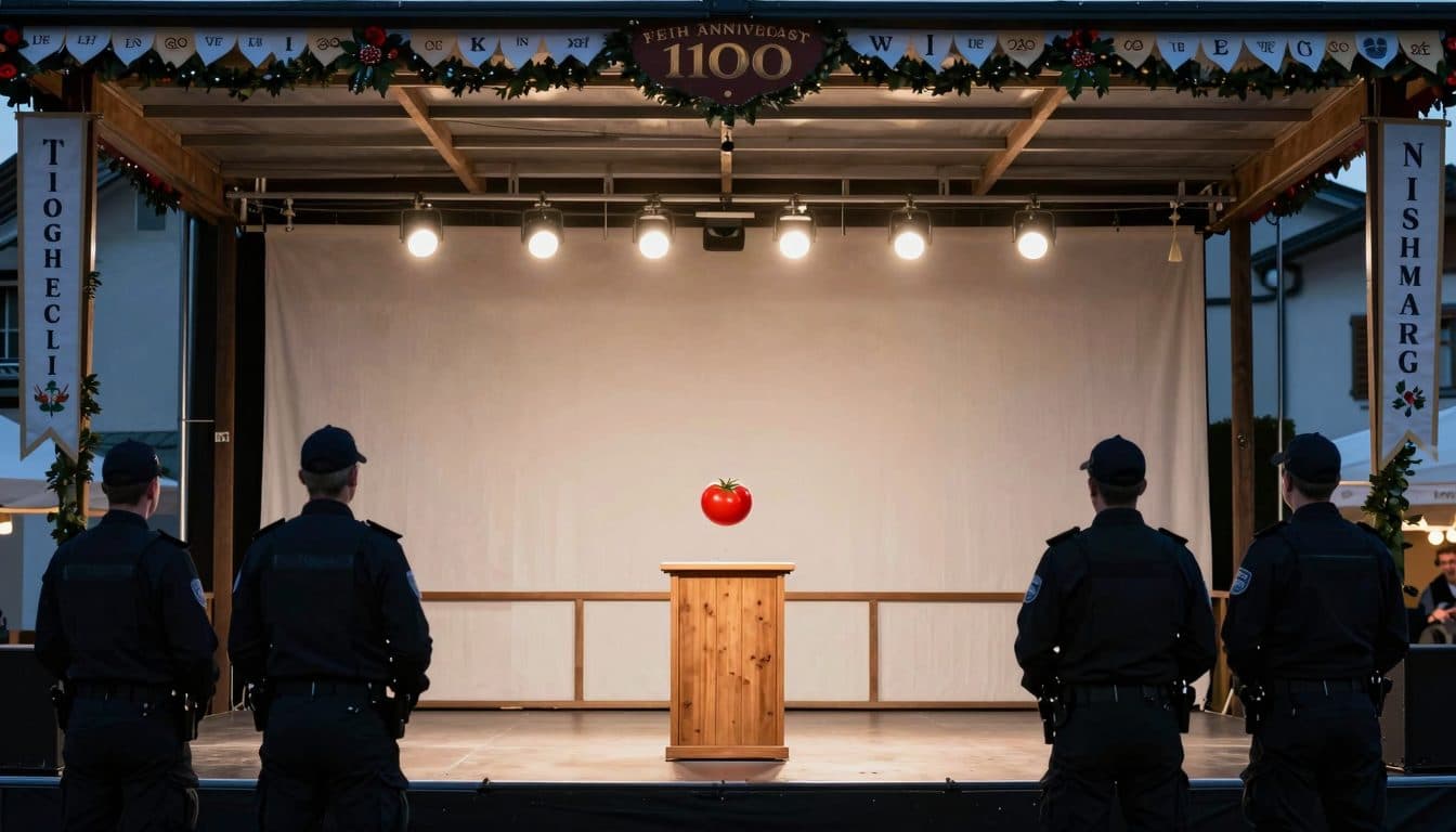 Söder pelted with tomato at anniversary celebration in Bernau am Chiemsee