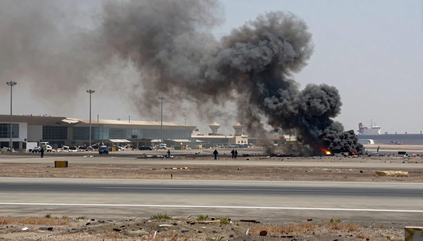 Heavy airstrikes on Sanaa airport intensify Yemen conflict