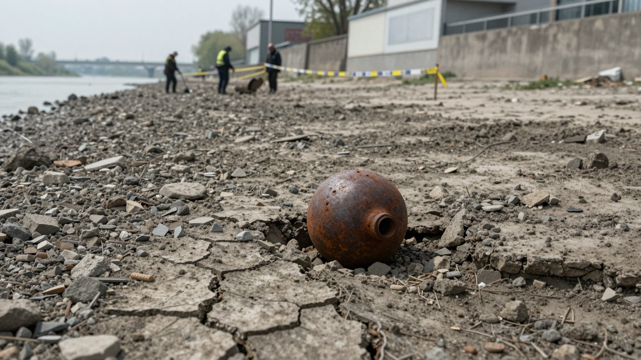 Water-Poor Danube Reveals Mines and Mammoth Bones