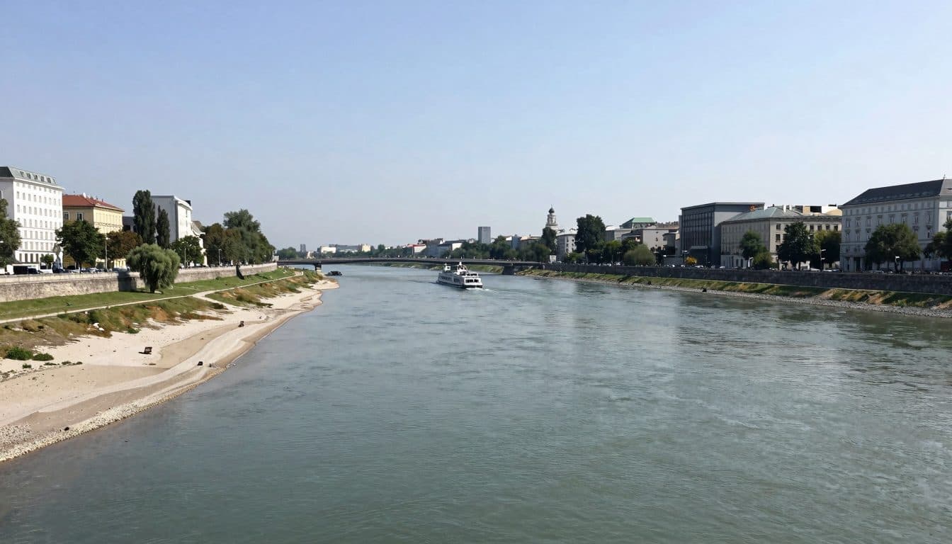Low water levels force Danube river cruises to stay longer in port in the Vienna region