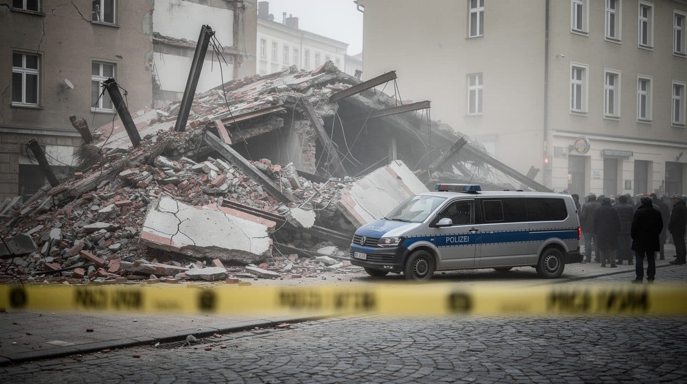 After house collapse in Görlitz with three dead: Police arrest two suspects
