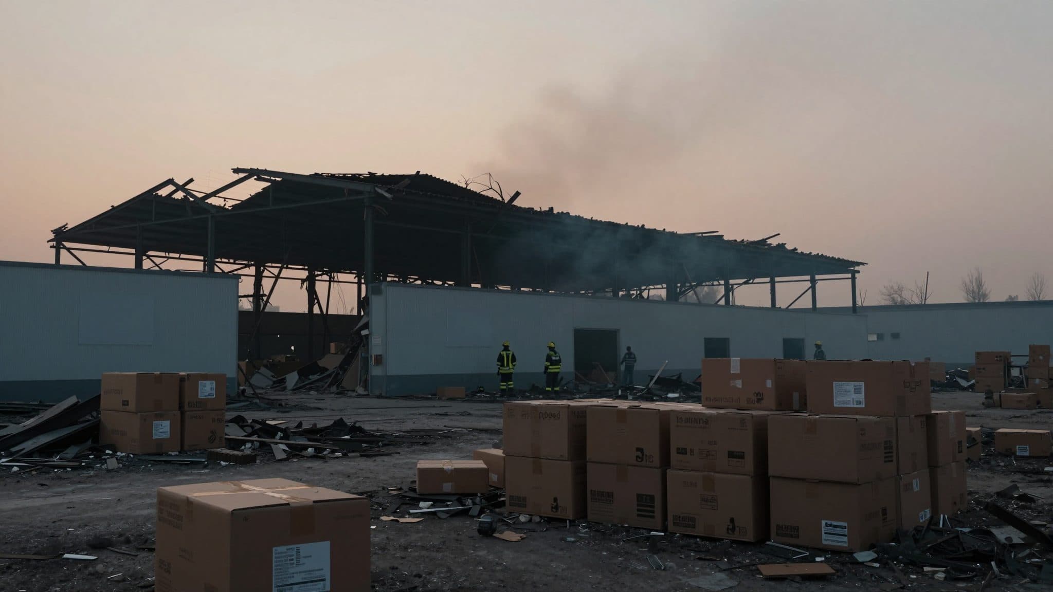Ukrainian drone attack reduces Russia's largest online warehouse to rubble