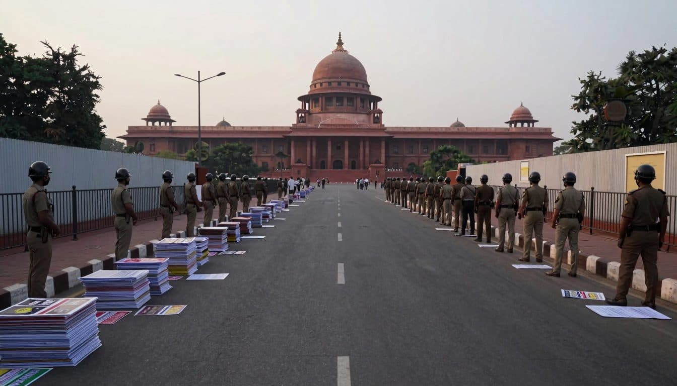 Cockroach movement protests against Modi government in New Delhi