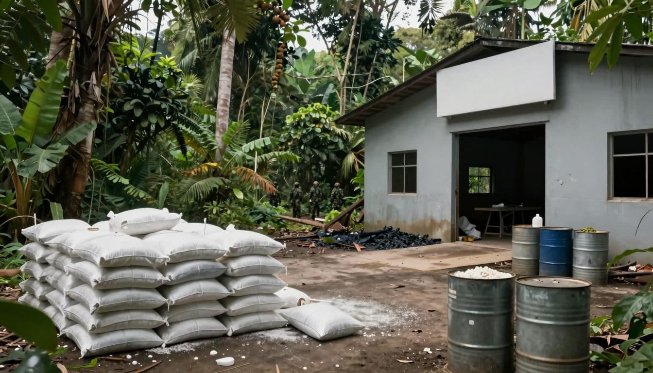 Colombia's Army Seizes 1.8 Tons of Cocaine in ELN Drug Lab