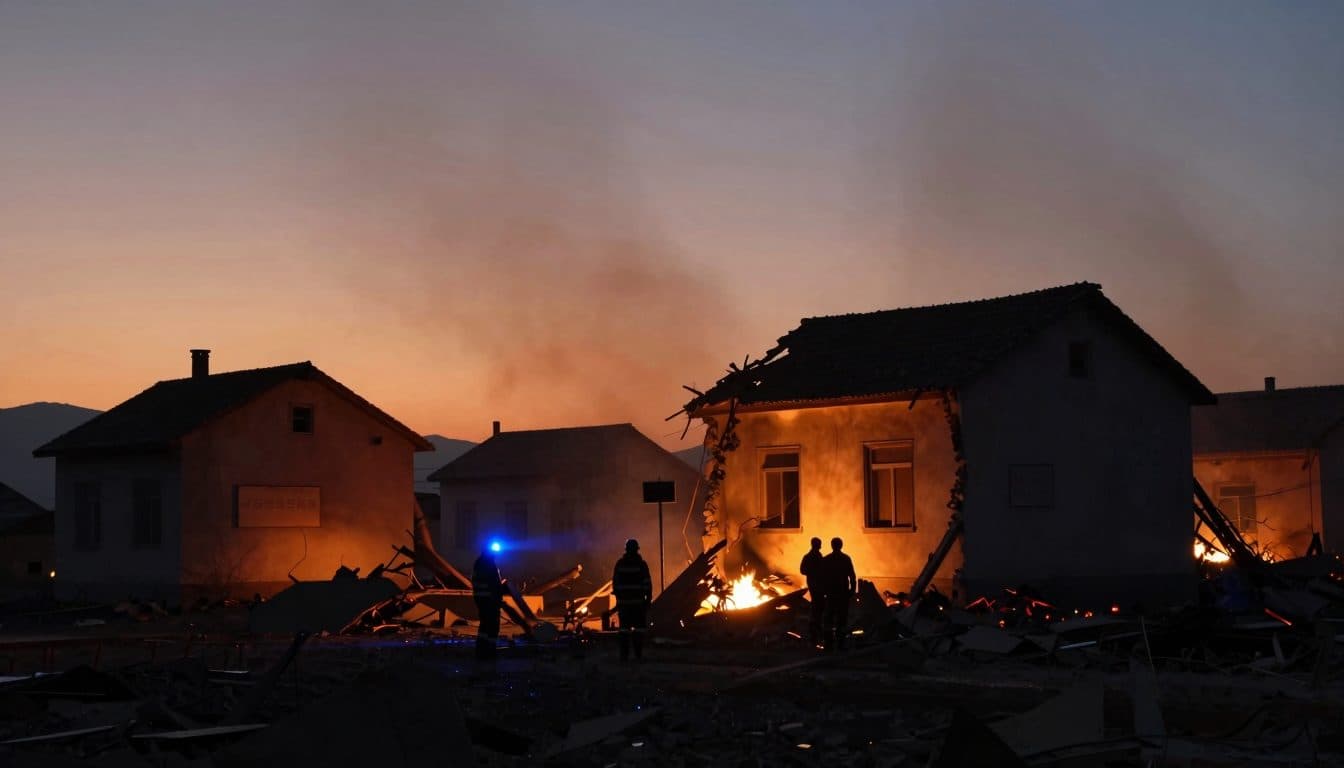 Explosion in Leontica TI: Three police officers slightly injured, house completely destroyed