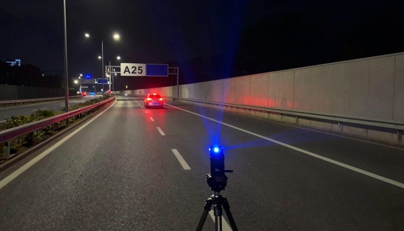 Illegal street race on the A25: Speeder in Upper Austria caught at 162 km/h