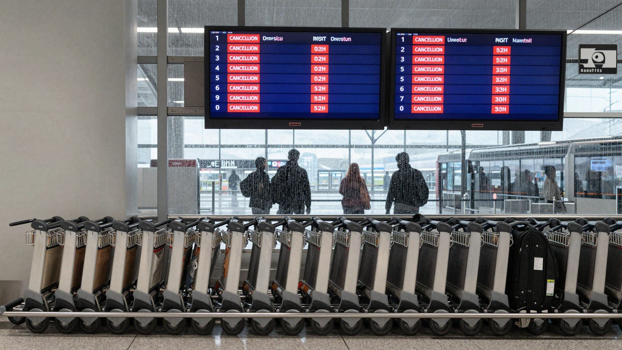 Severe weather warning halts operations at Munich Airport for the time being