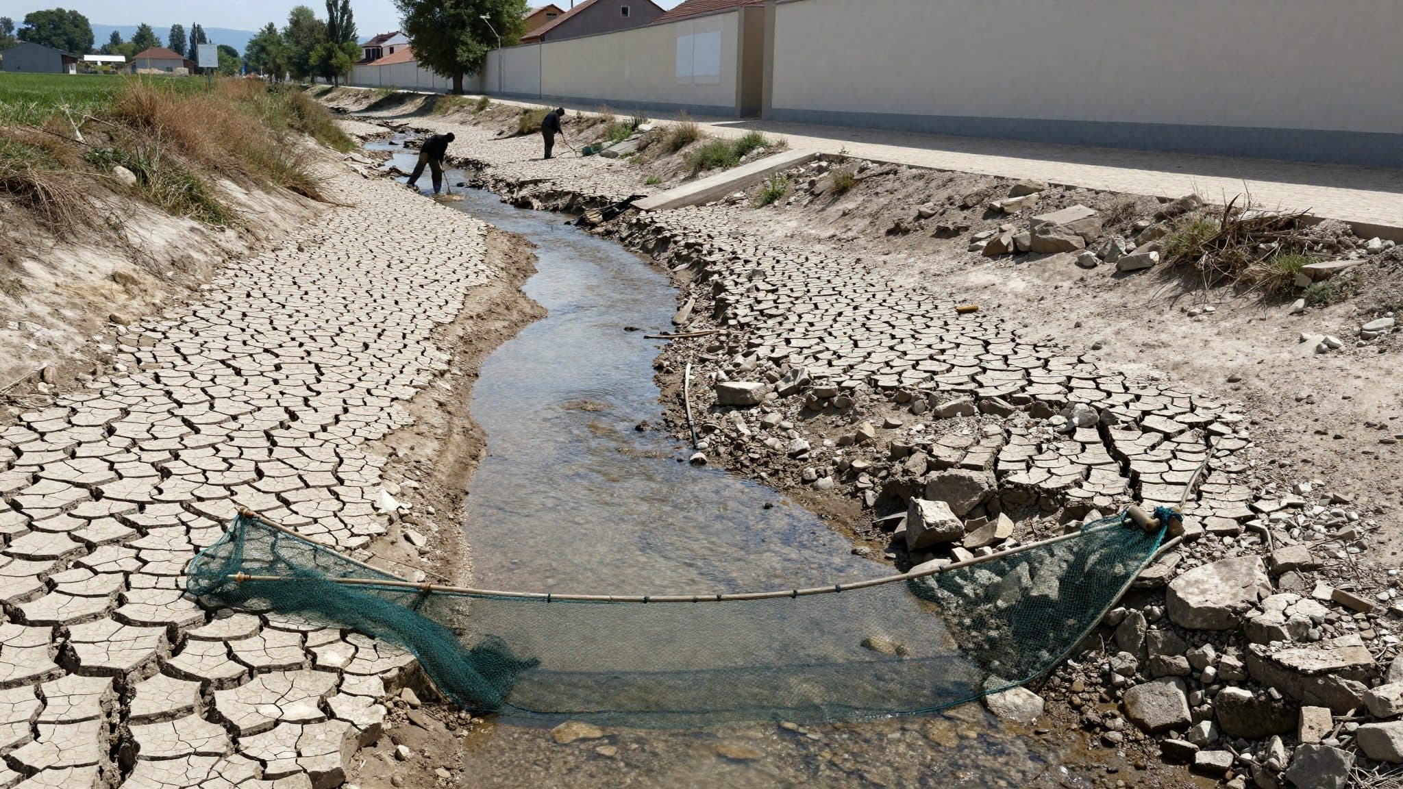Drought in Lower Austria: Fish stocks in tributary streams of the Große Erlauf being removed