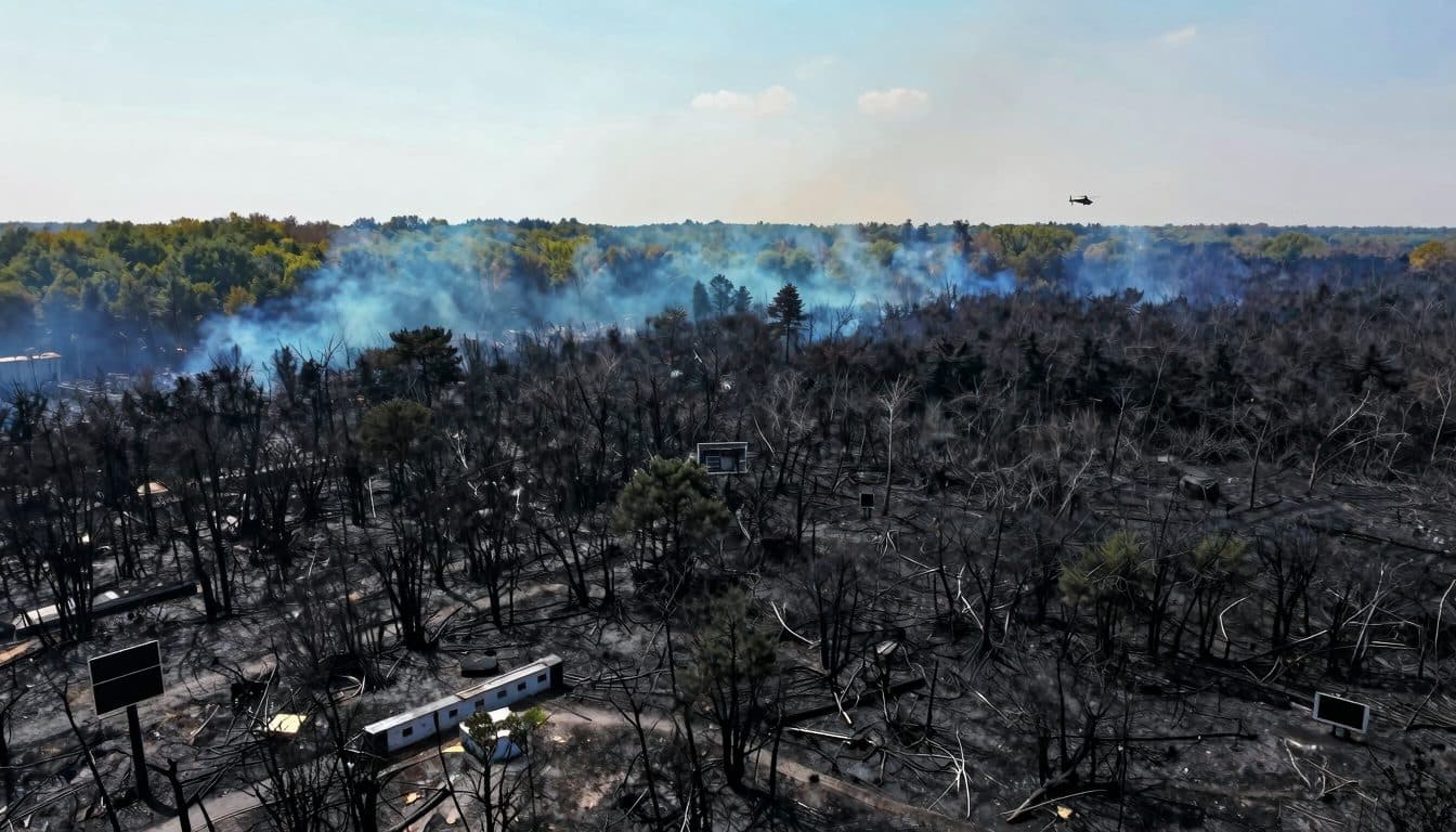 Two arrests after forest fire near Fontainebleau – 1,300 hectares burned