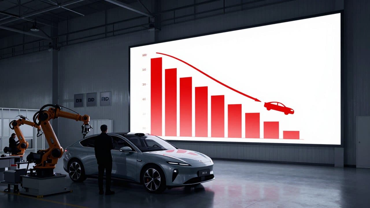 Tesla faces sharp profit drop as Musk touts robot future