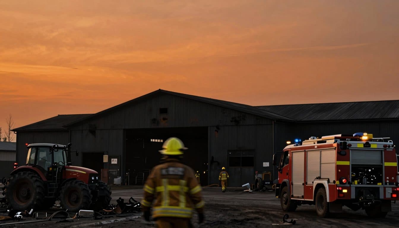 Major fire in Dornbirn: Machine hall destroyed, firefighter injured