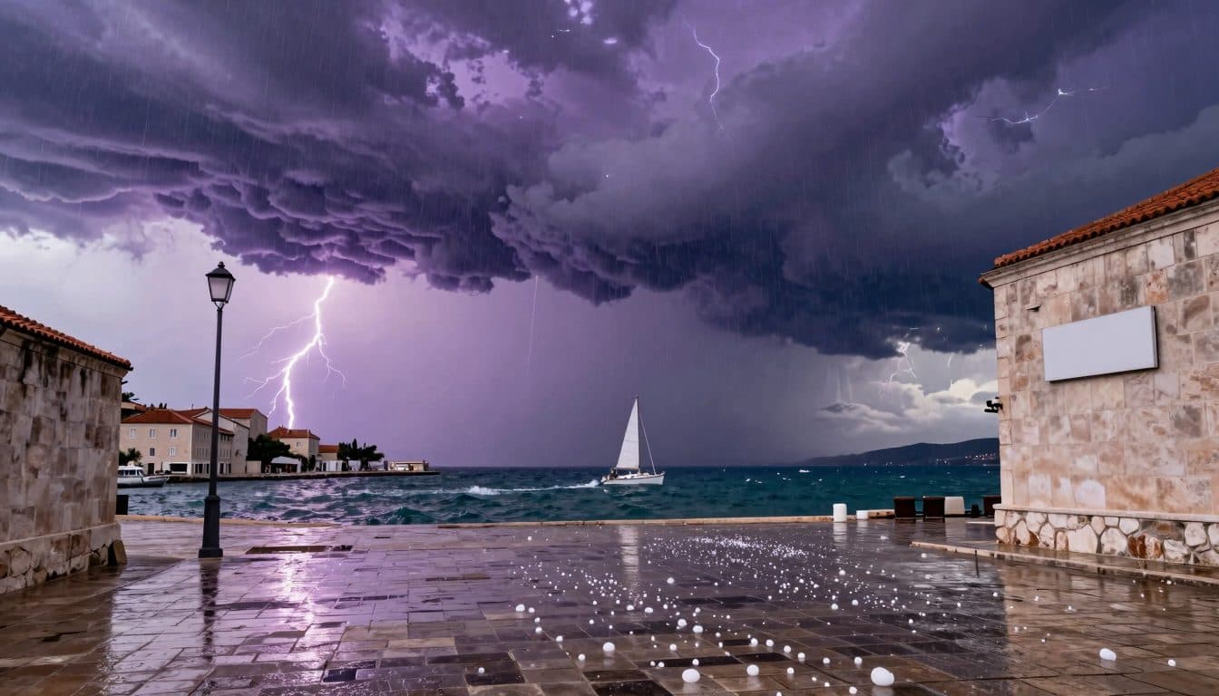 Severe thunderstorms sweep across Croatia and Italy – hurricane-force gusts and hail expected