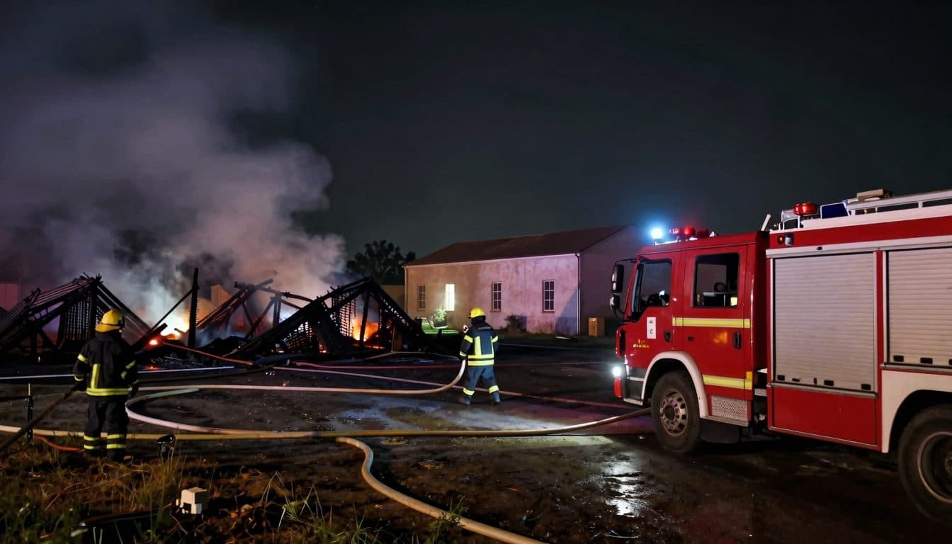 153 firefighters battle blaze at commercial building in Murtal district