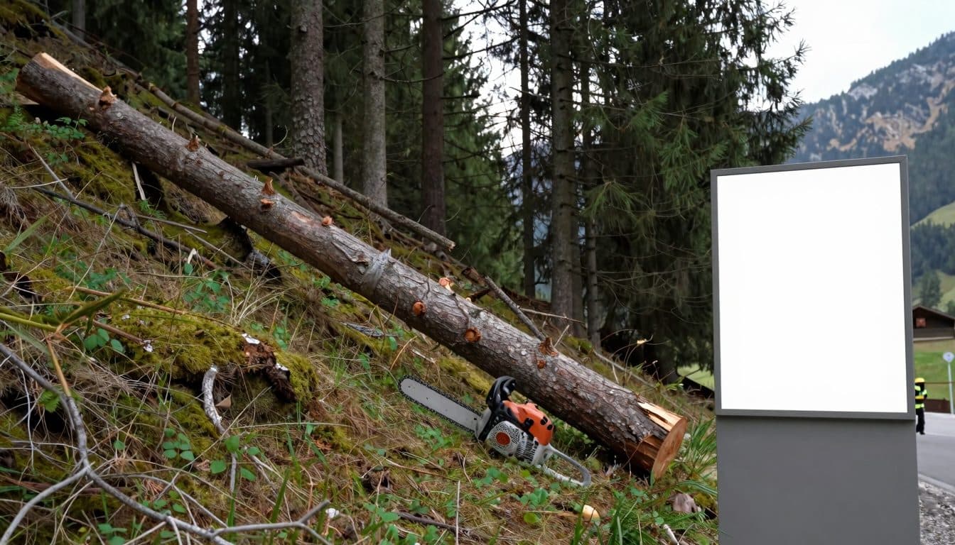 Forestry Accident in Pfunds: 55-Year-Old Dies During Woodcutting Work
