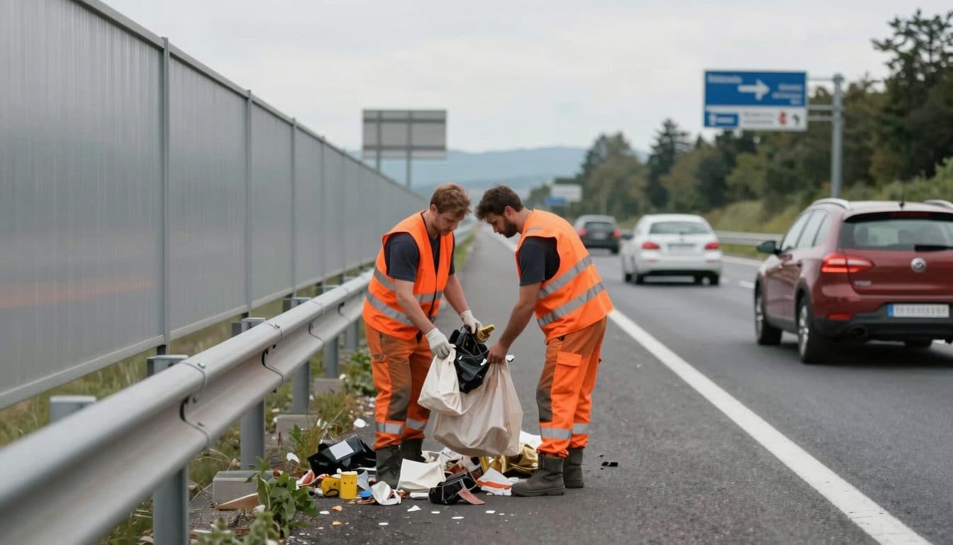 Around 8,900 tons of litter collected on Austria's highways