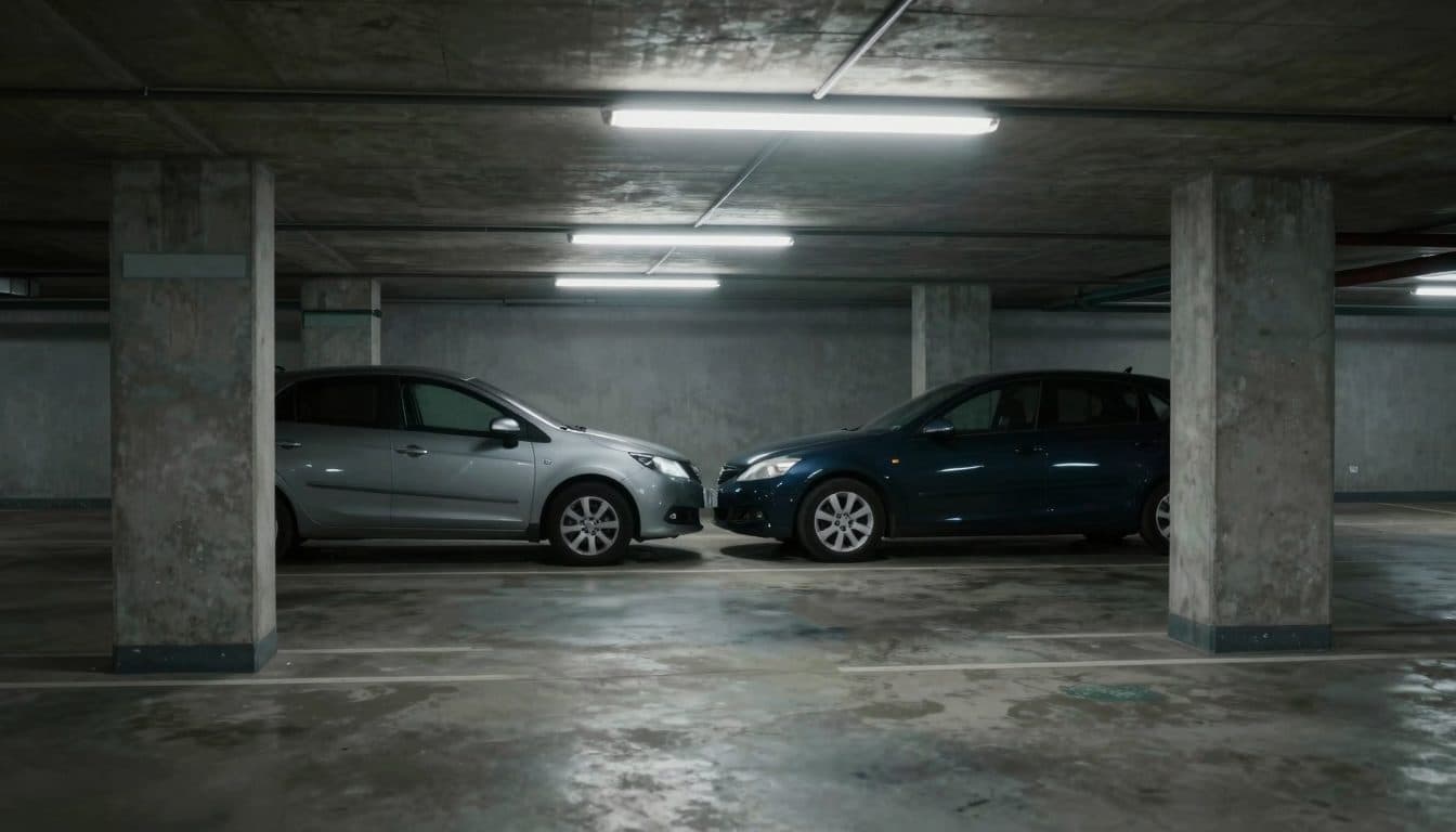 Woman trapped between two cars in an underground parking garage in Innsbruck