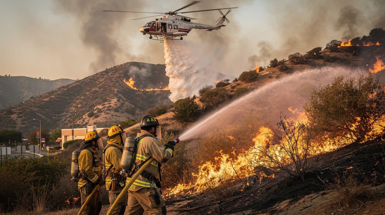 Firefighters Make Progress Against Southern California Wildfires