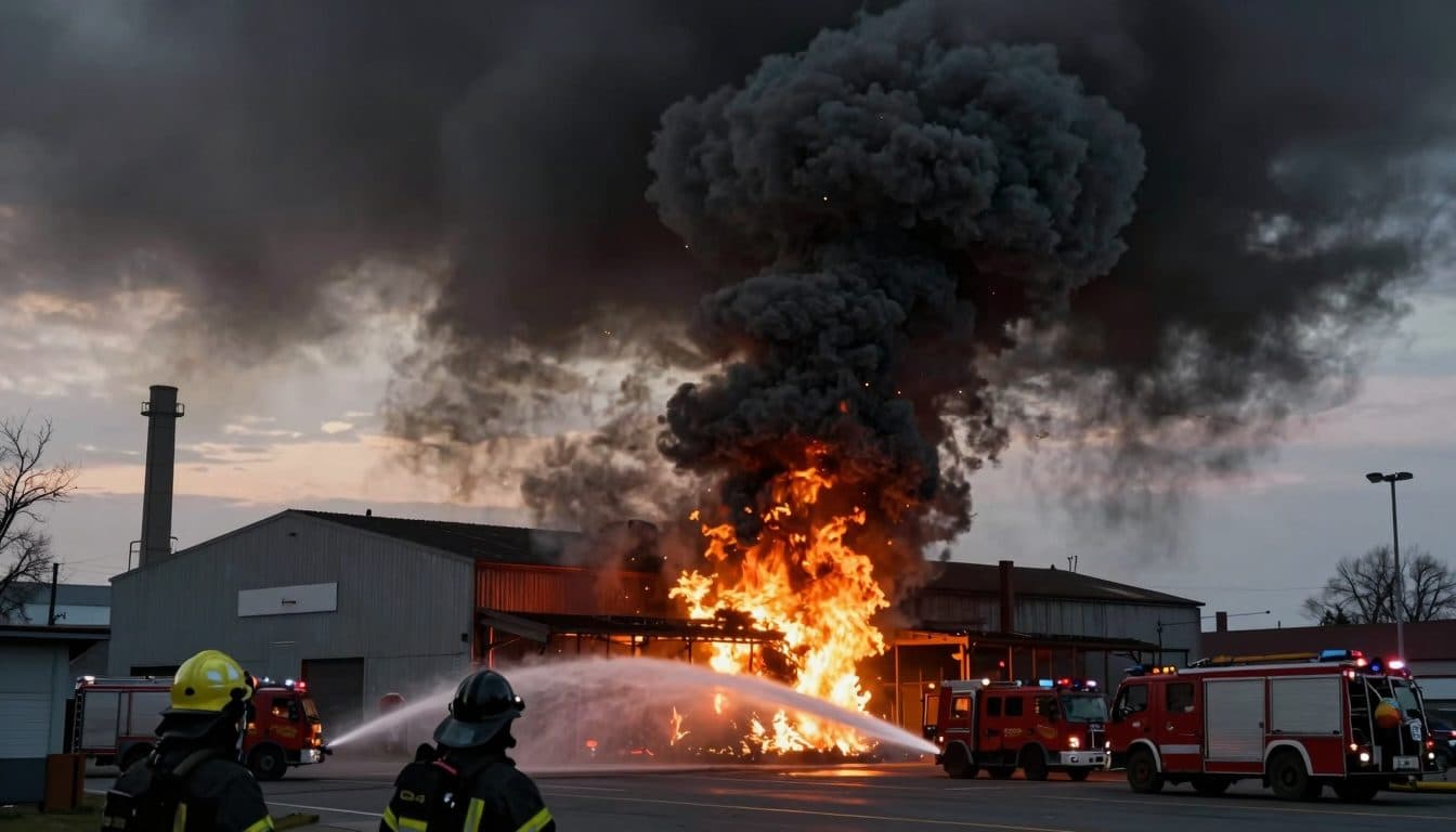 Major Warehouse Fire in Vienna-Donaustadt: Südosttangente and U2 Temporarily Closed