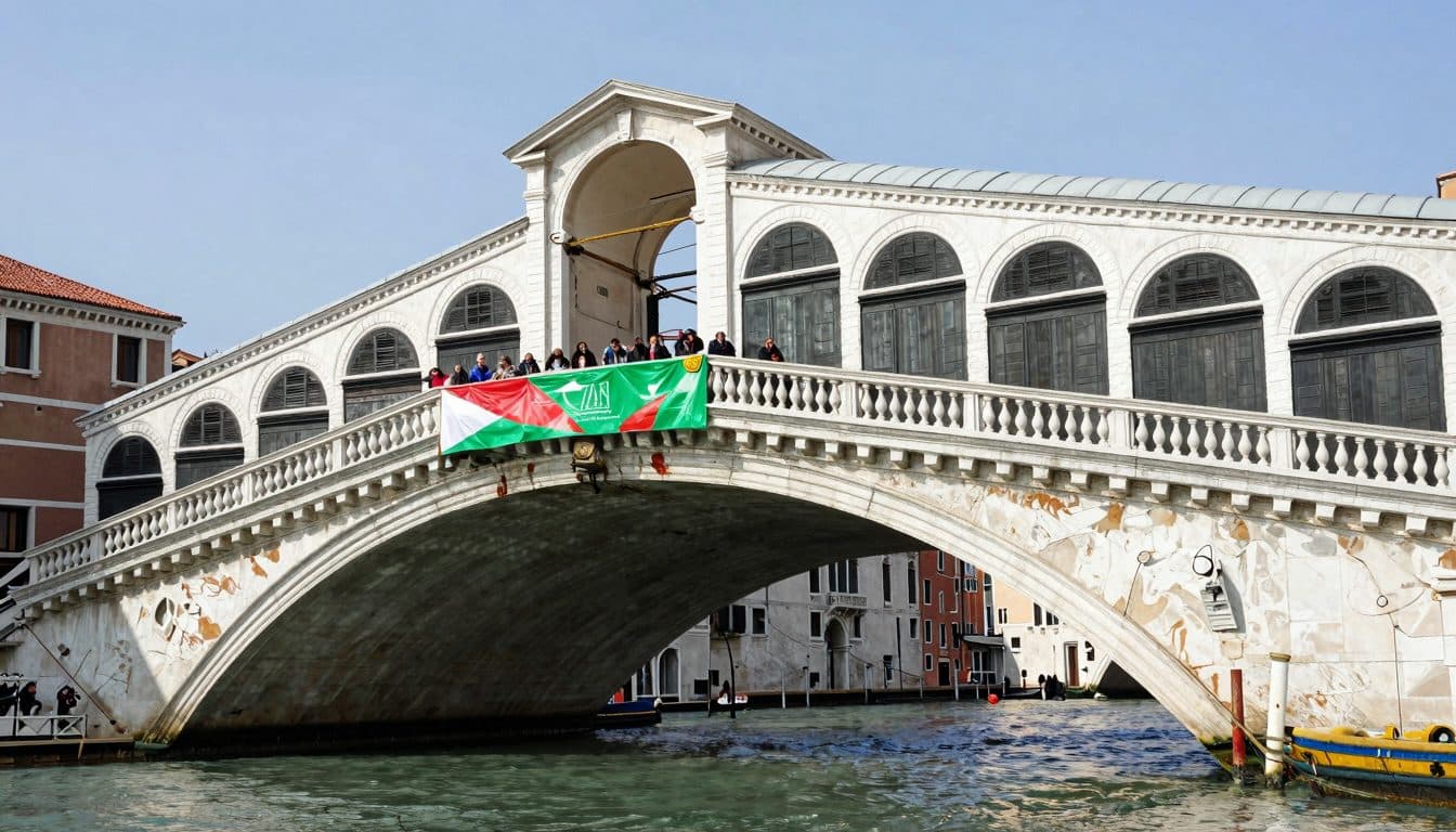 Paint Attack on the Rialto Bridge: Three Pakistanis Reported