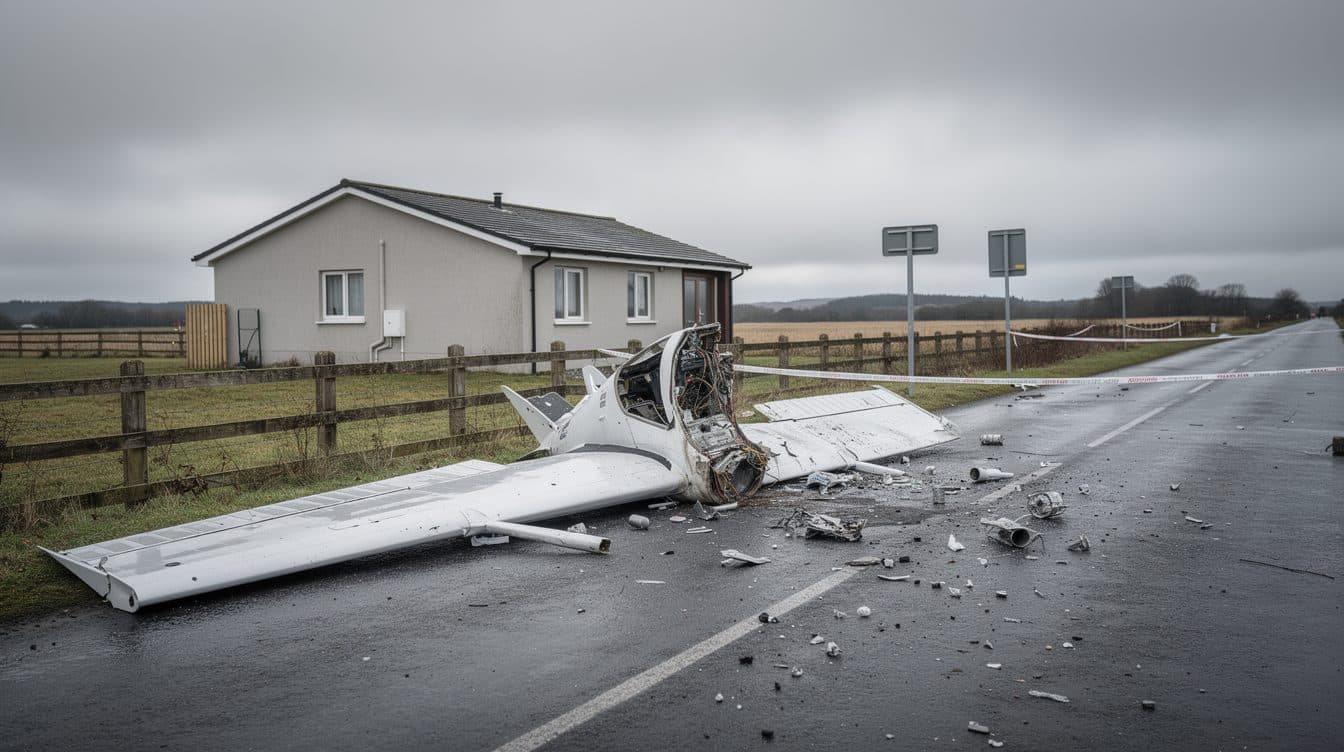 Interim report on ultralight aircraft crash in Brand-Nagelberg: Wing detached at 2,200 meters altitude